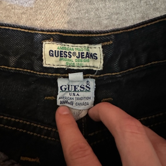 VINTAGE Guess Indigo Denim Jeans - Picture 6 of 6